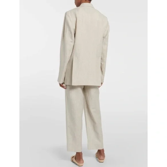 Totême Mélange Wool and Linen Blazer